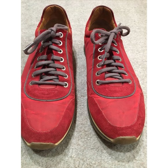 Magnanni Pola Mens Red Suede Sneakers 